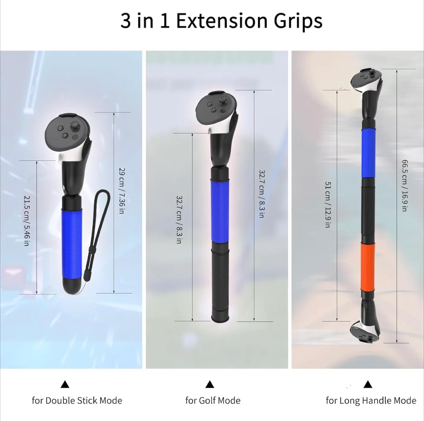 EUCARLOS VR Game Handle Extension Grips thumbnail