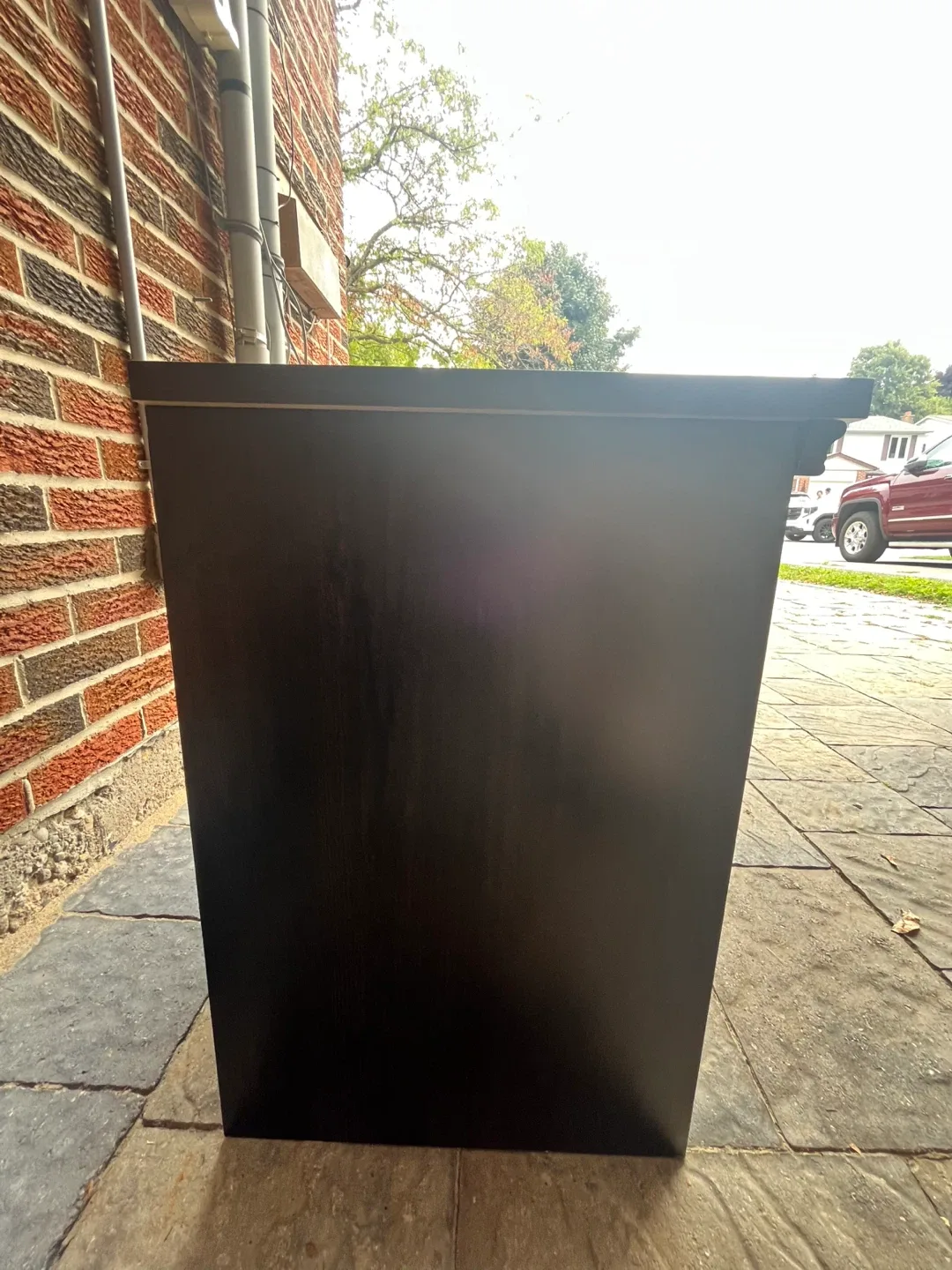 Dark Wood Nightstand with Drawers image indicator(5)