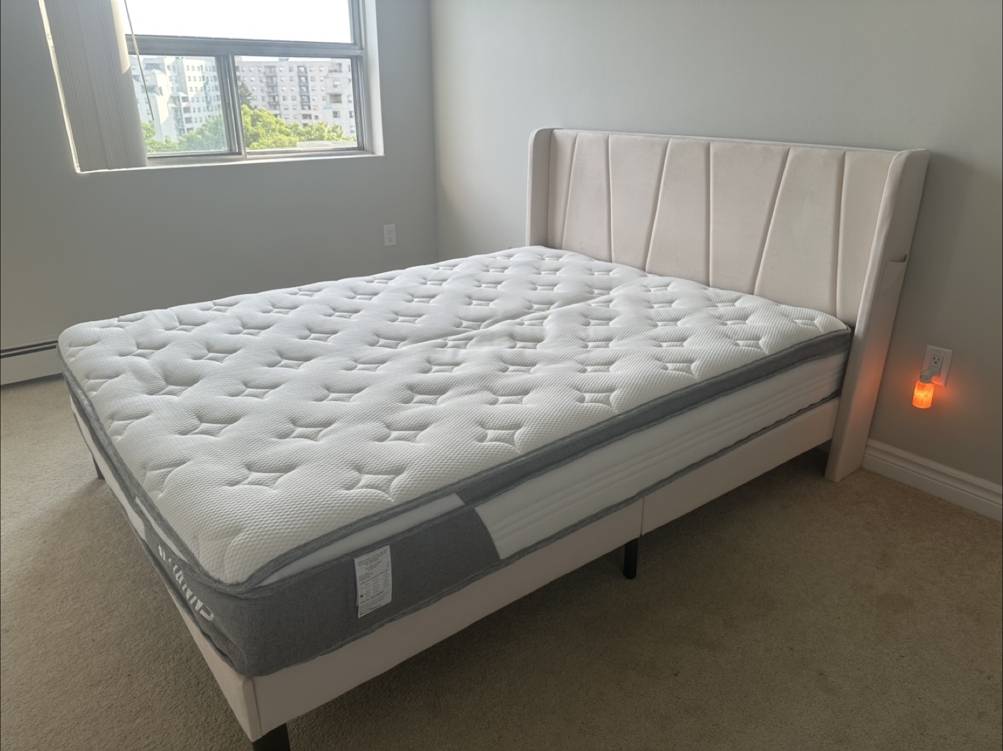Queen Bed frame with 10in Mattress