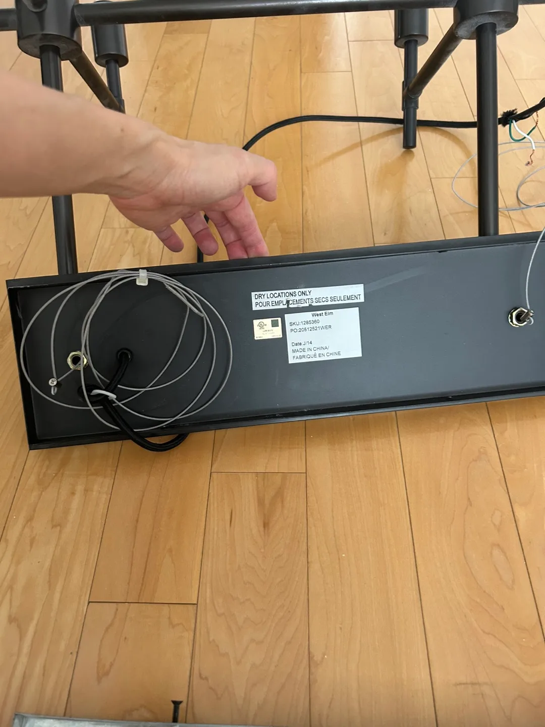 West Elm Industrial Chandelier image indicator(5)