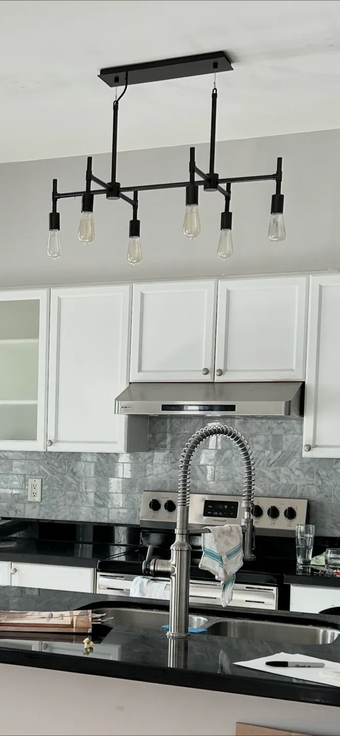 West Elm Industrial Chandelier image indicator(2)