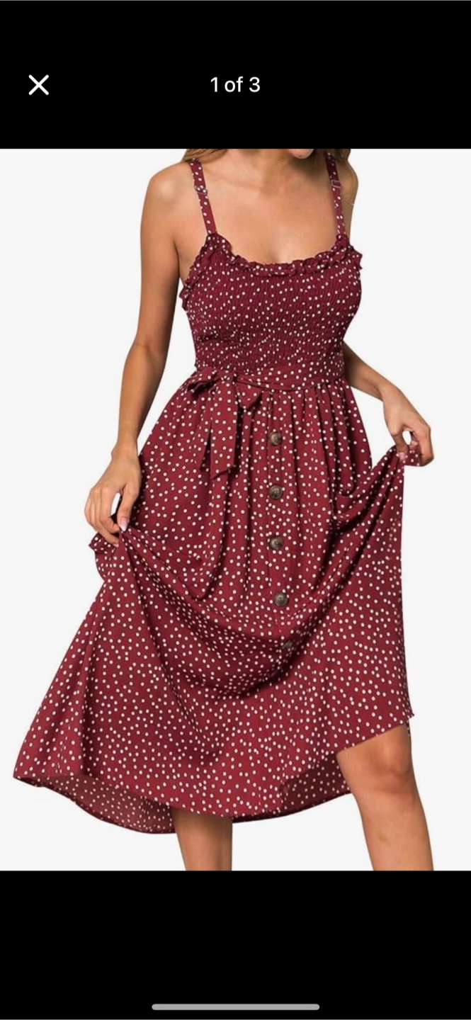 Red Polka Dot Dress Size S