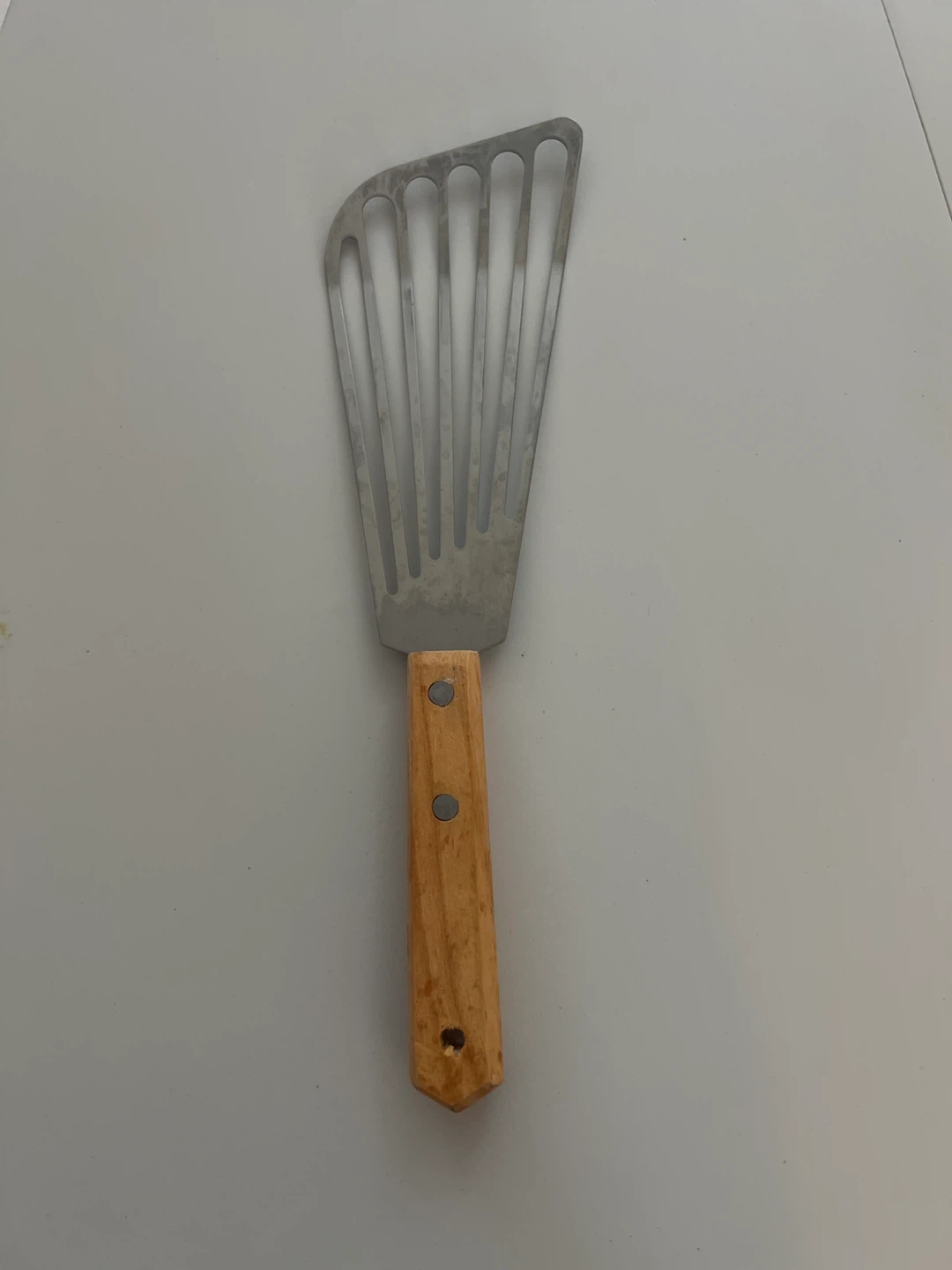 Slotted Turner Spatula with Wood Handle