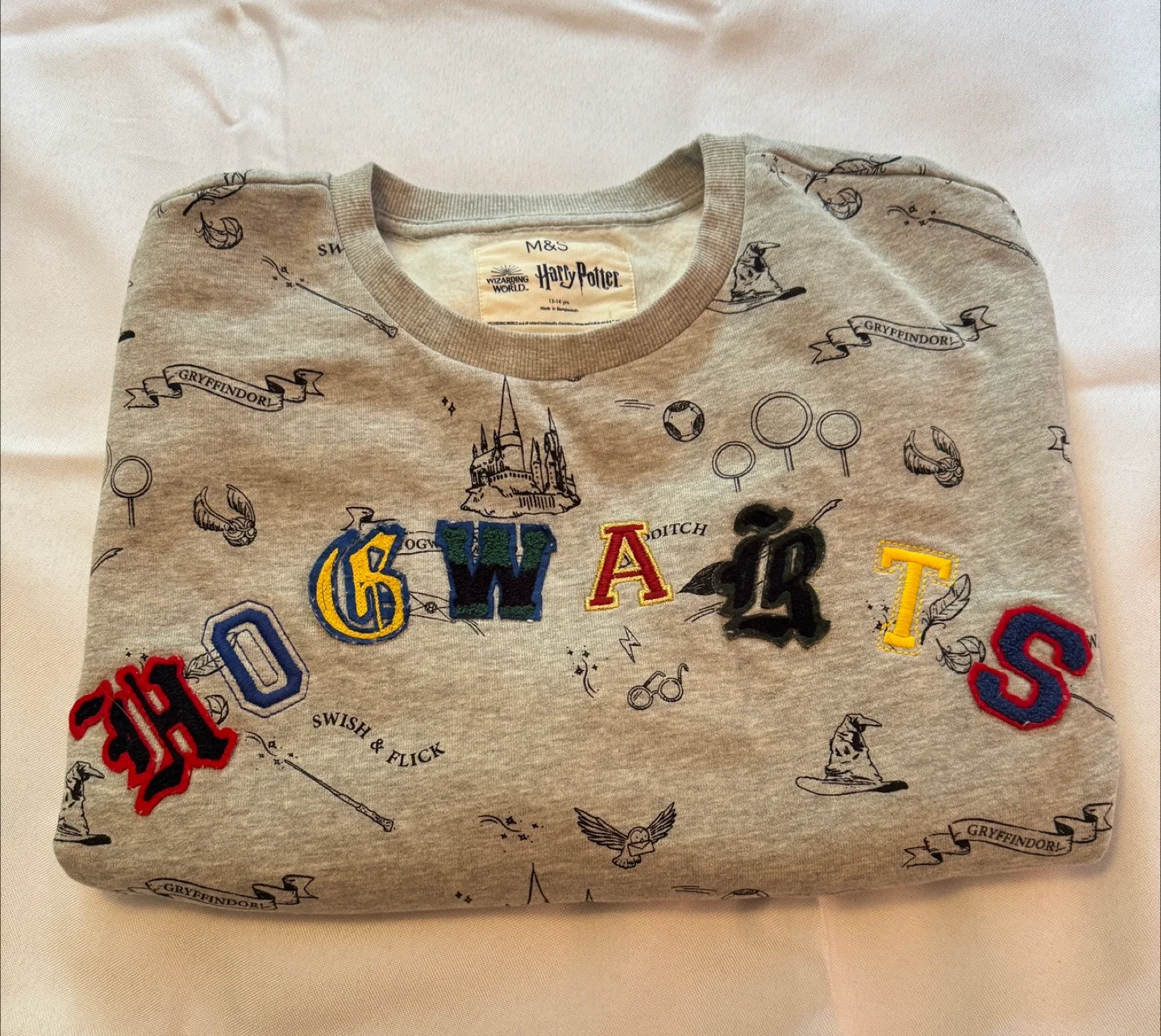 M&S Harry Potter Hogwarts Sweatshirt thumbnail