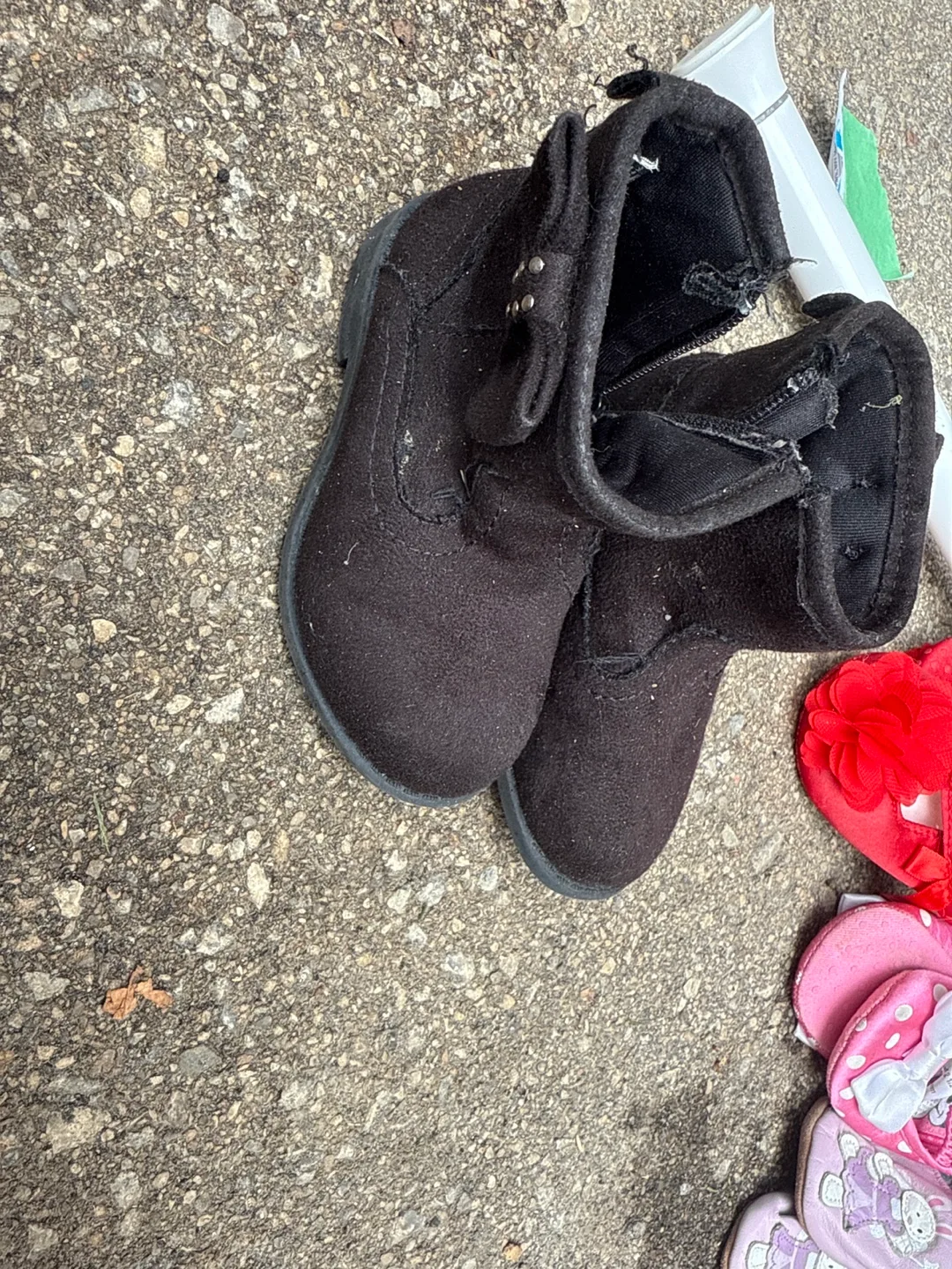 Black Toddler Boots, Size 6