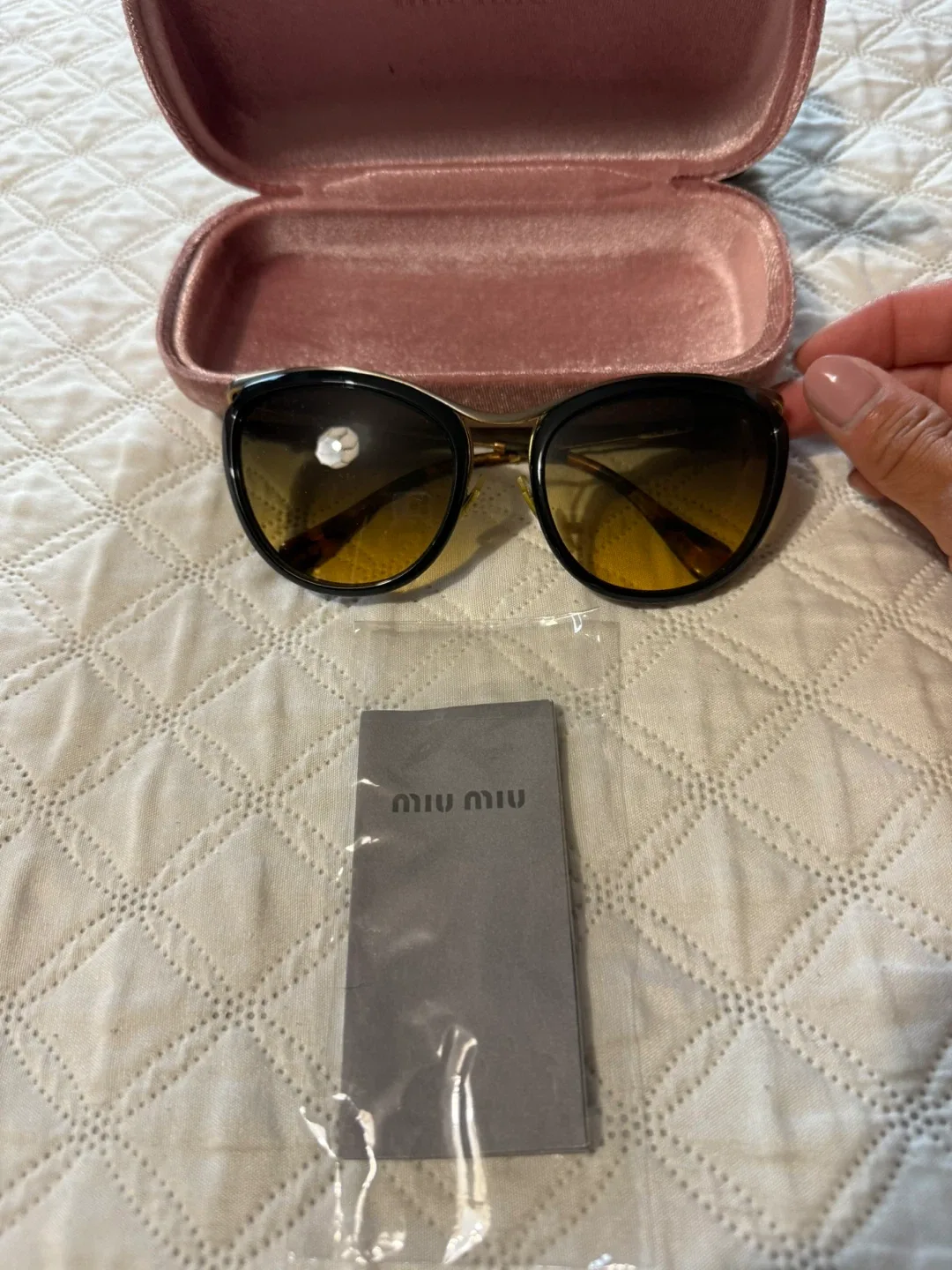 Miu Miu Sunglasses with Case image indicator(2)