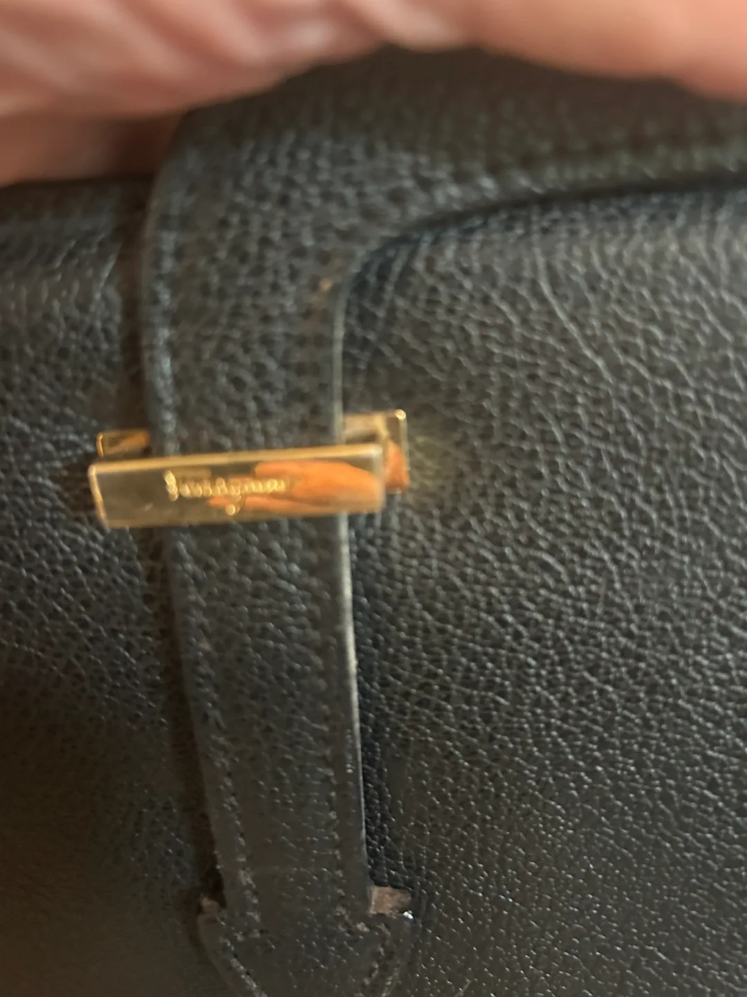 Salvatore Ferragamo Black Leather Handbag thumbnail