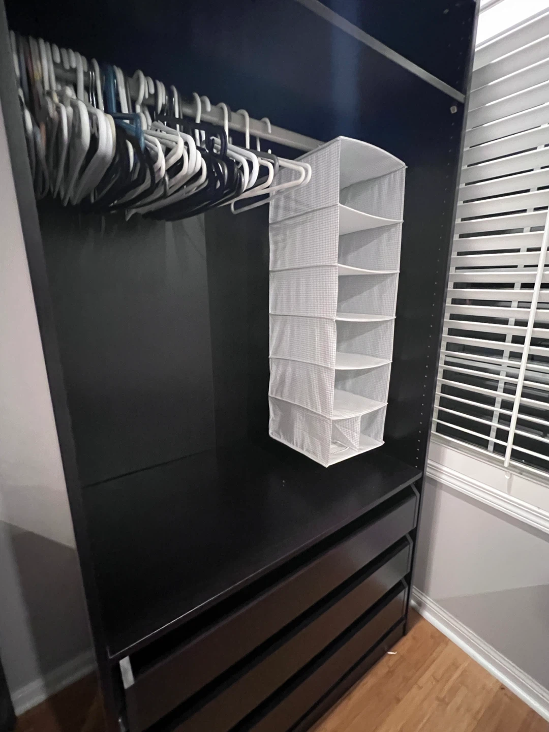 Dark Brown Closet Organizer