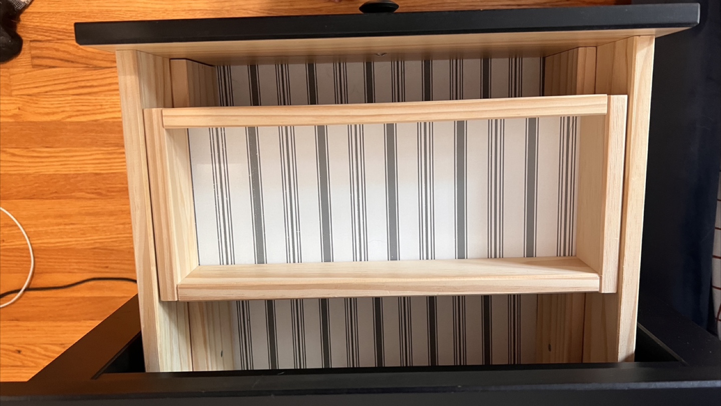 IKEA Hemnes Black Nightstand - photo 2