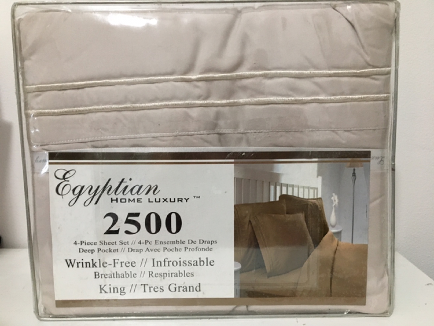 Egyptian 2500 Home Luxury  King Sheet Set - New