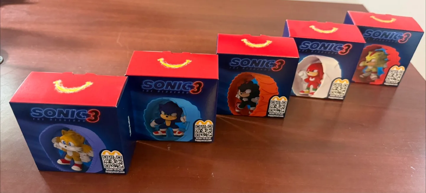 Sonic the Hedgehog 3 Happy Meal Toys thumbnail
