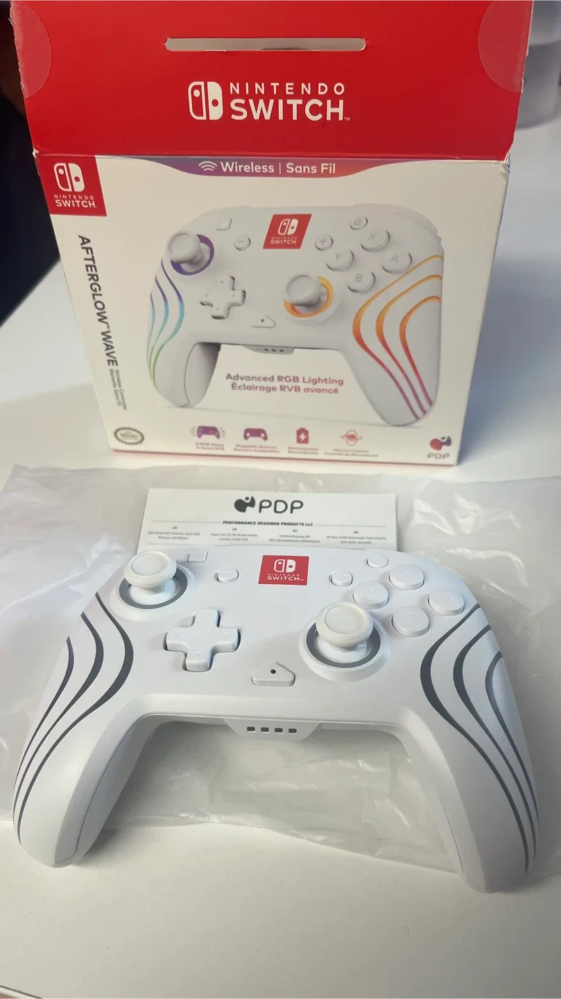 New PDP Afterglow Wave Wireless Controller for Nintendo Switch image indicator(3)