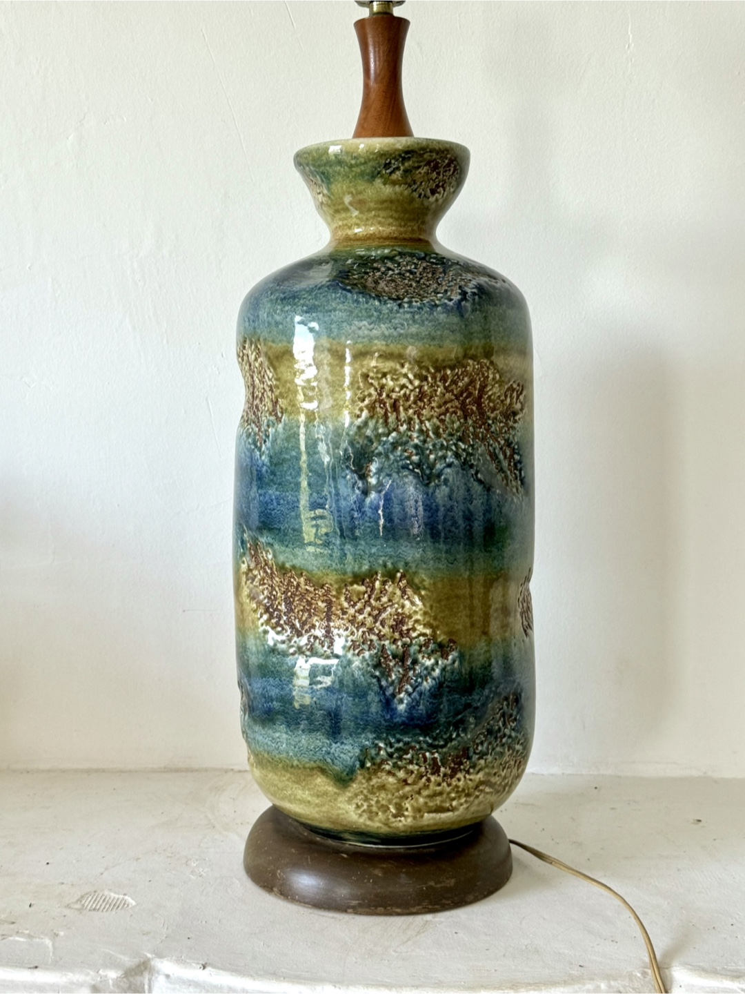 MCM Ceramic Table Lamp