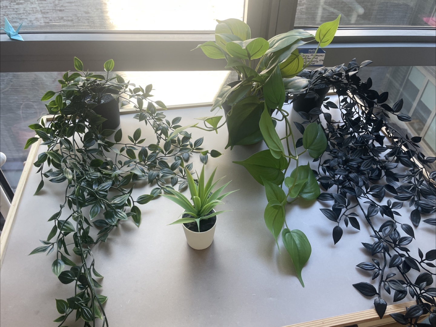 4 artificial plants