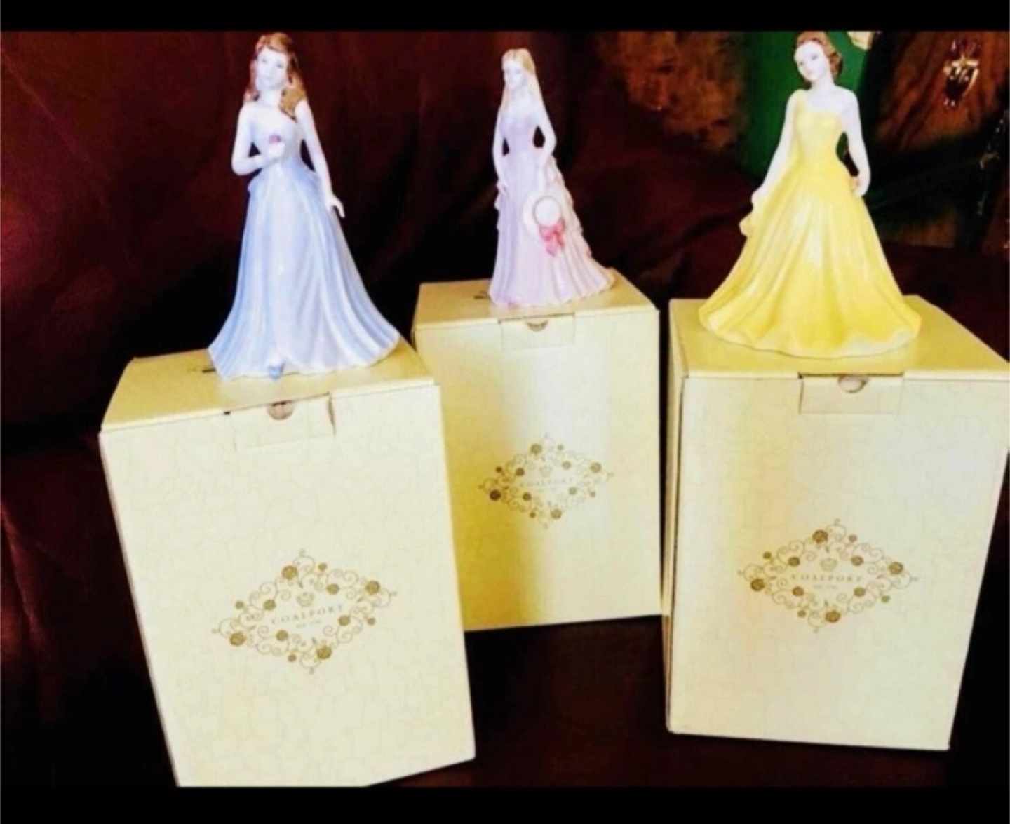 3 NEW Coalport Royal Doulton Figurines