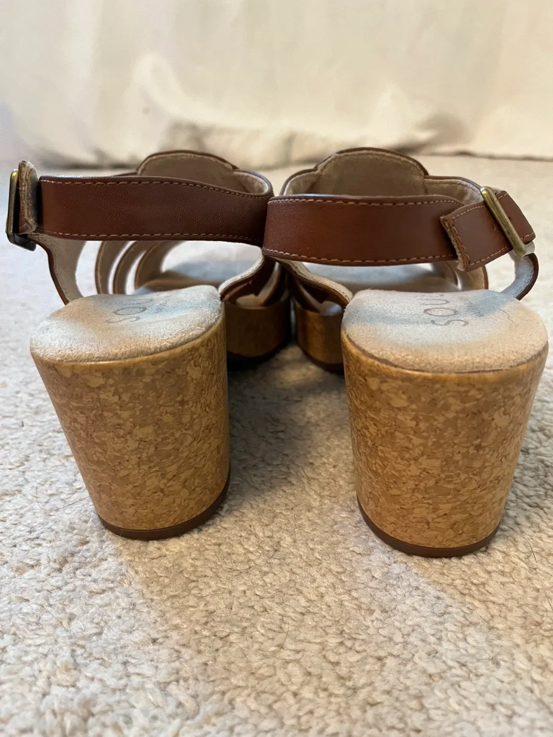 Soul Naturalizer Brown Leather Sandals  size 8 image indicator(2)