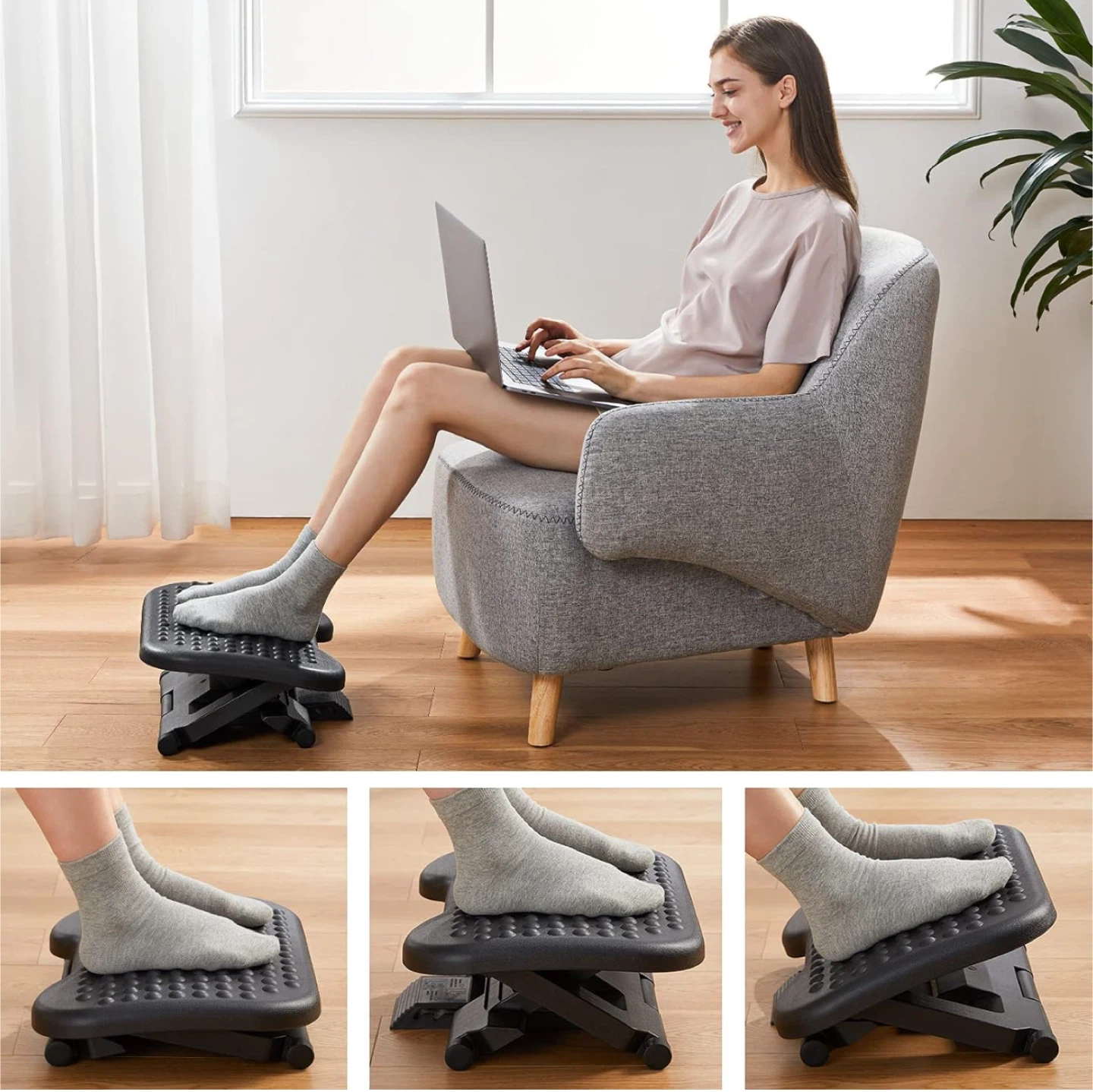 Adjustable Foot Rest - Black - photo 3