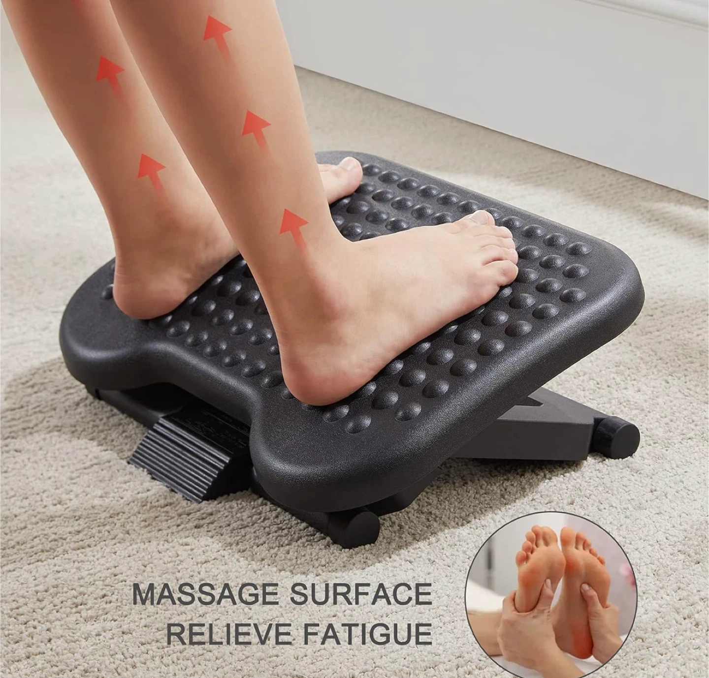 Adjustable Foot Rest - Black - photo 2