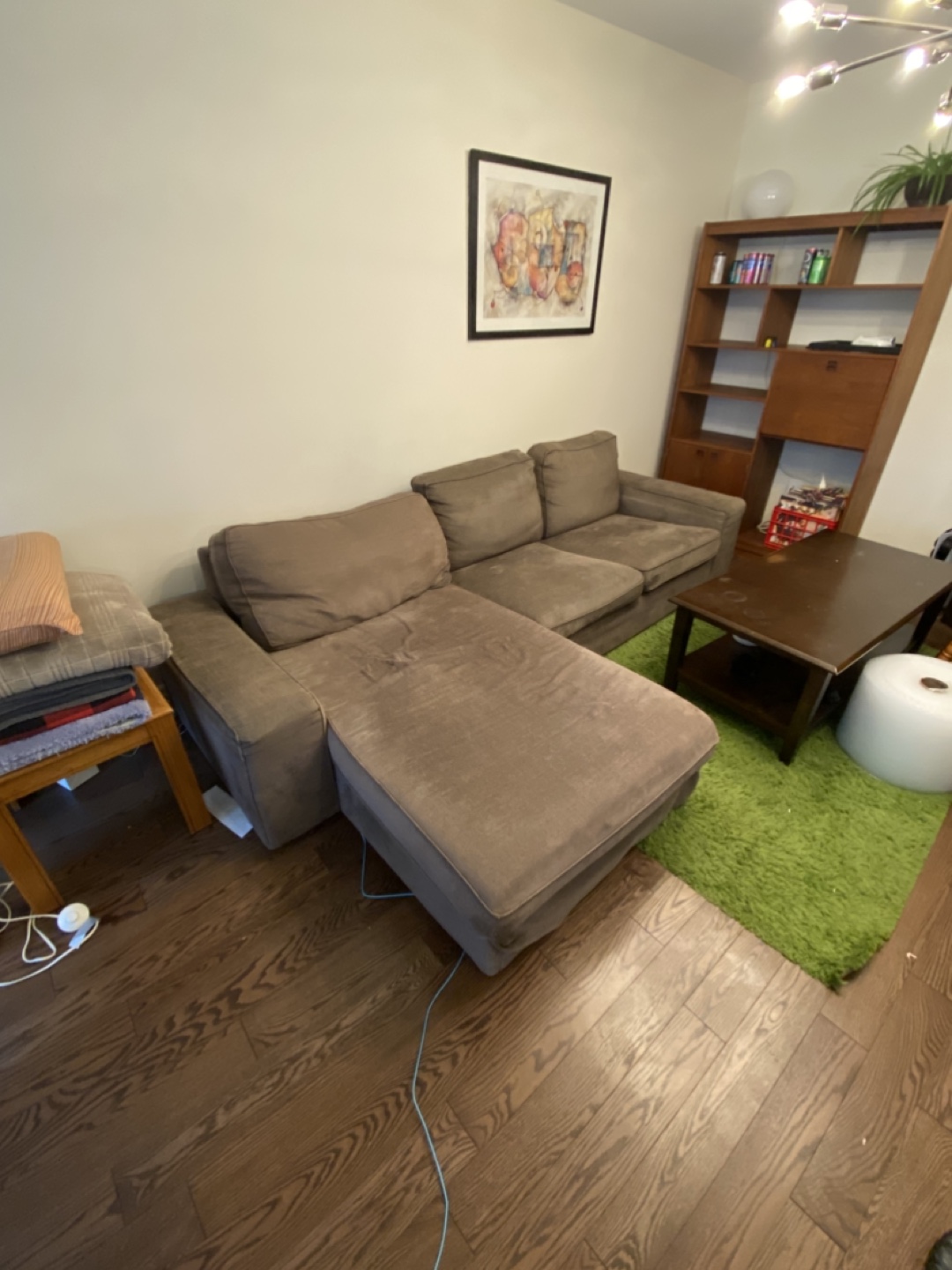 Gray/Brown Sectional Sofa - photo 2