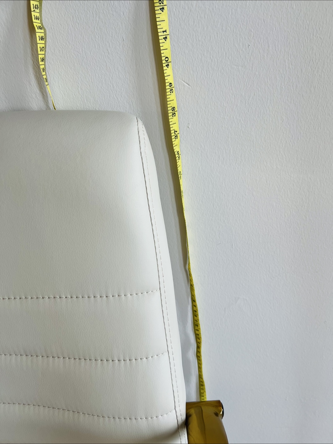 Leather & Gold Office Chair with Lumbar Support - photo 5