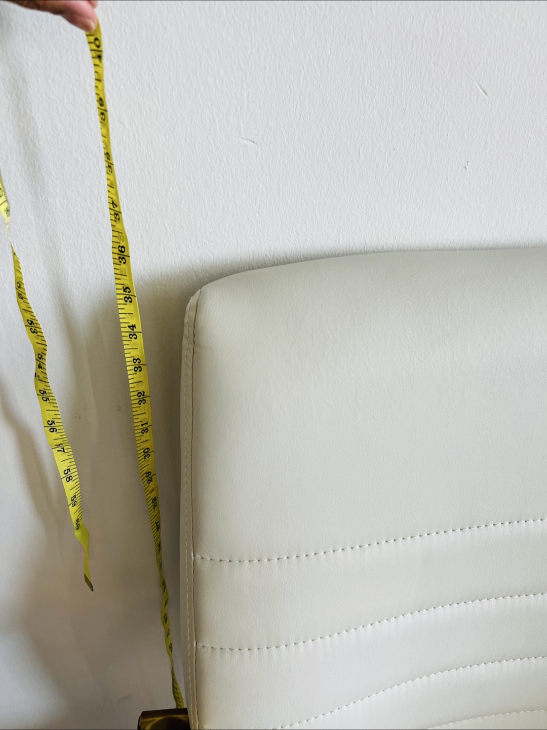 Leather & Gold Office Chair with Lumbar Support - photo 4