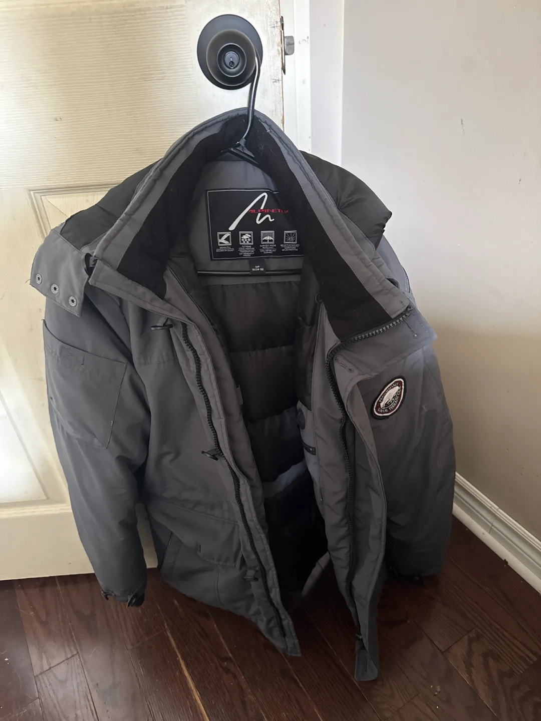 Alpine Tek Grey Winter Jacket - Size S/M thumbnail