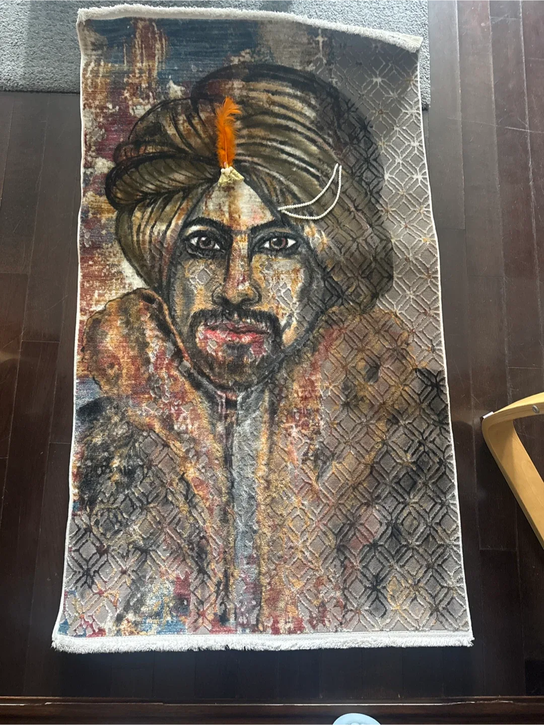 Hand painted Turkish Rug, 150 x 80 cm thumbnail