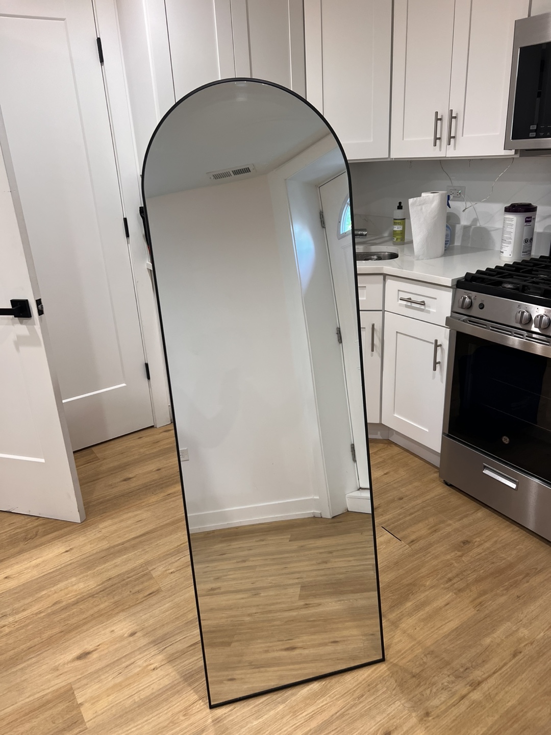 Full Length Arched Standing Mirror 64 inch