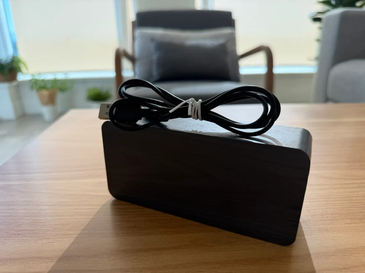 Modern Wooden Digital Clock image indicator(4)