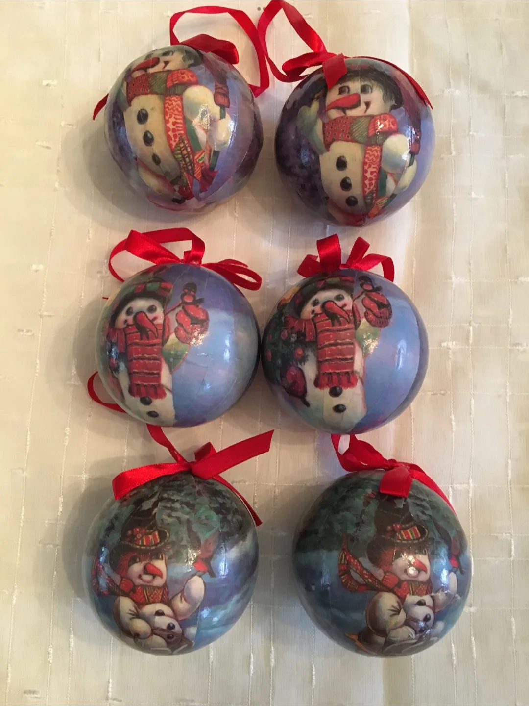 Frosty Snowman Ornaments - Set of 12 in Matching Box image indicator(4)