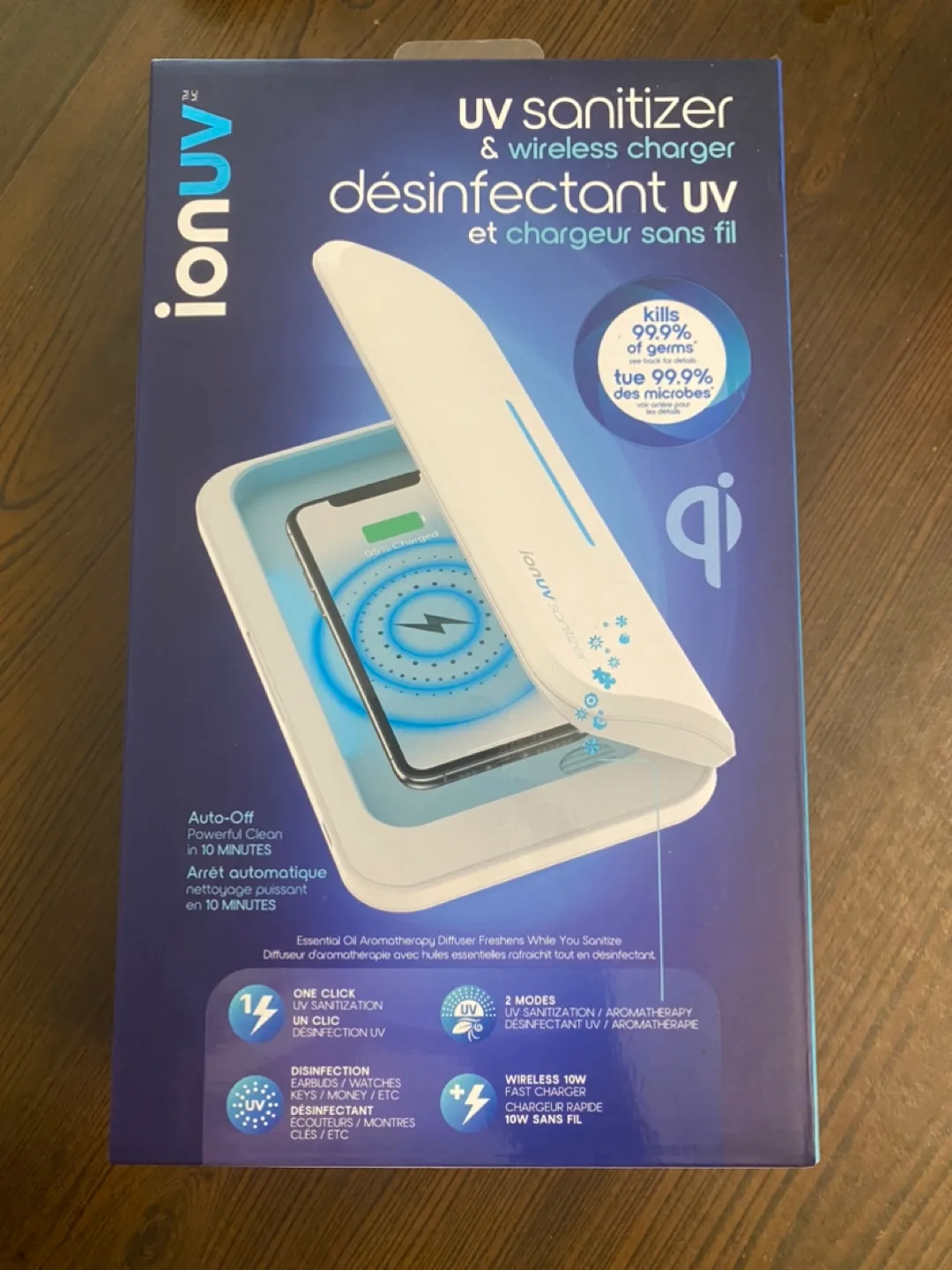 ionuv UV Sanitizer & Wireless Charger - New in Box! thumbnail