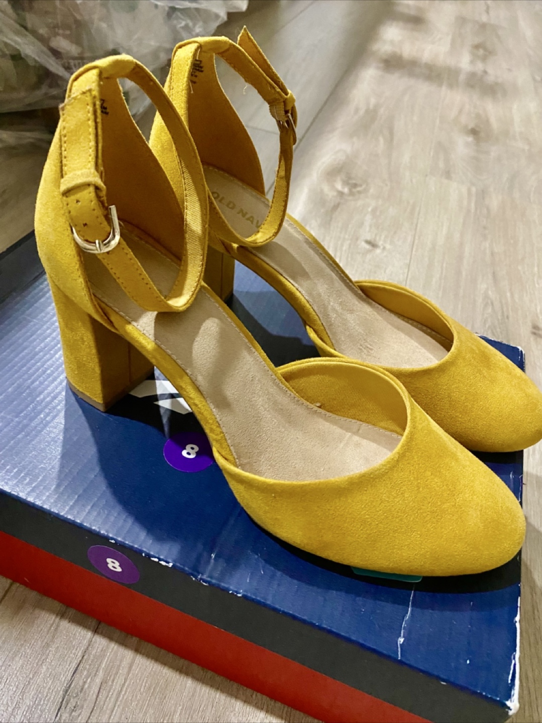 Old Navy Yellow Heels - Size 8