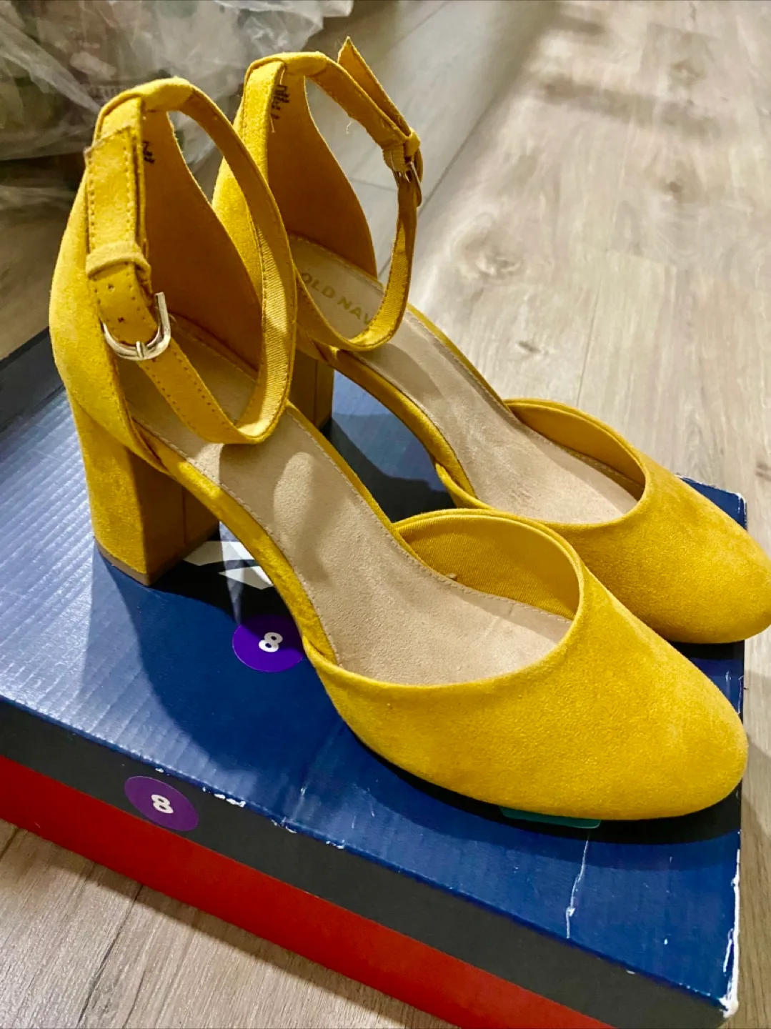 Old Navy Yellow Heels - Size 8