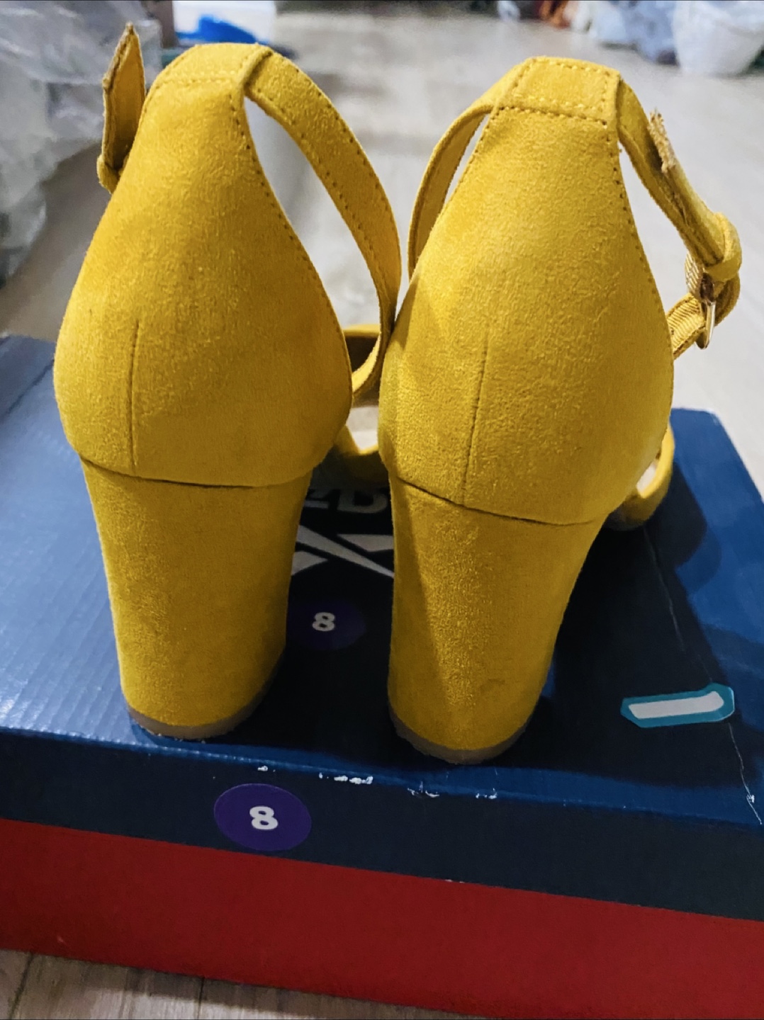 Old Navy Yellow Heels - Size 8 - photo 2