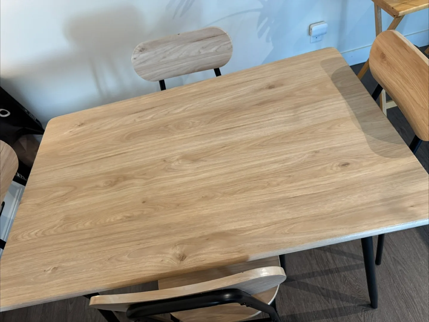 Dining Table Set with 4 Chairs - Light Wood image indicator(3)