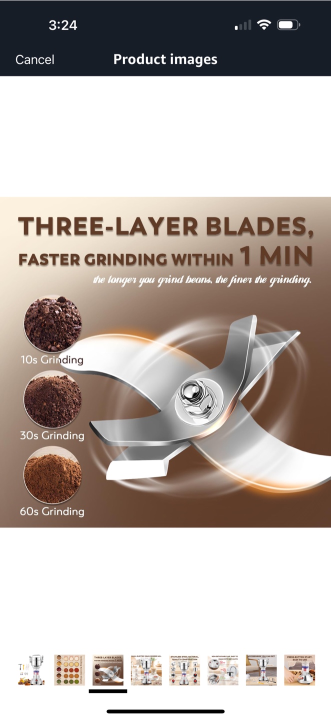 Moongiantgo 150g Grain Grinder Mill - photo 3
