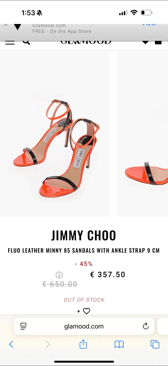 Jimmy Choo Fluo Leather Minny 85 Sandals image indicator(5)