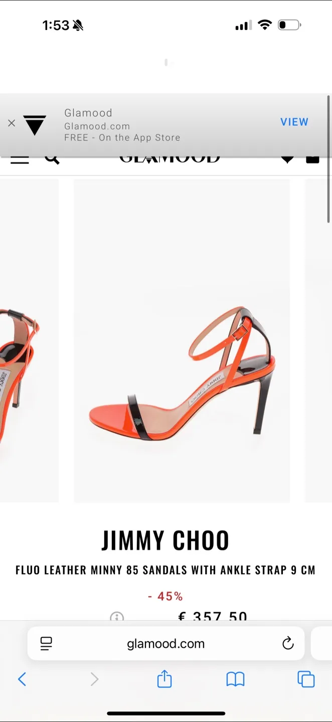 Jimmy Choo Fluo Leather Minny 85 Sandals image indicator(4)