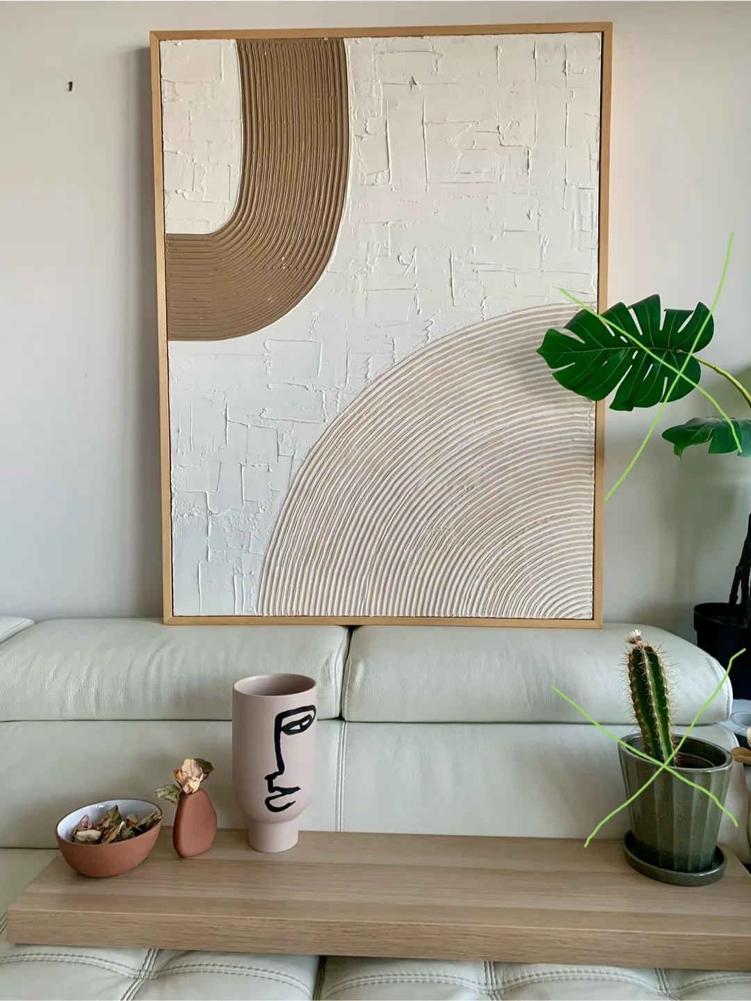 Large Wall Art on Wooded Frame (+home deco) image indicator(2)