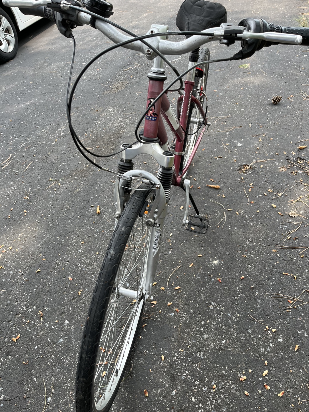 Raleigh Targa Hybrid Bike - Burgundy/Silver