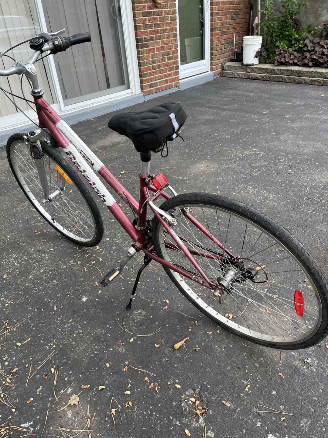 Raleigh Targa Hybrid Bike - Burgundy/Silver - photo 5