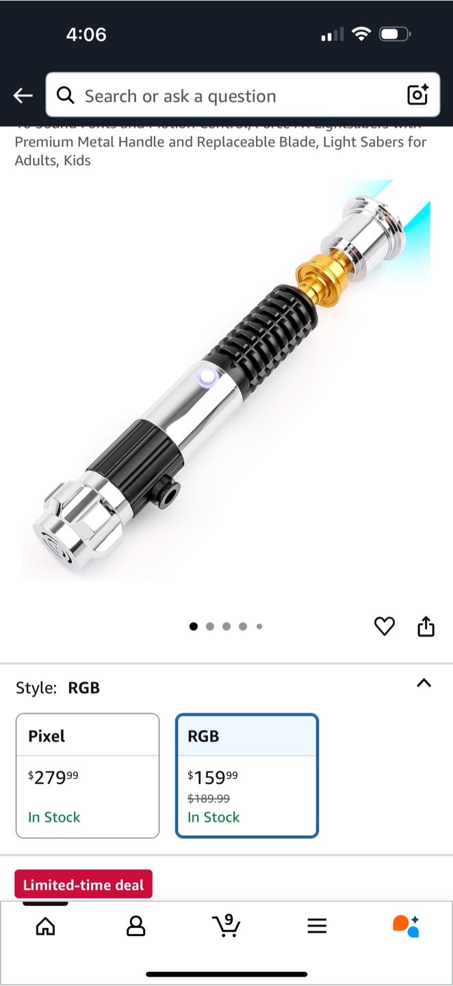 RGB Lightsaber with Metal Handle - photo 3