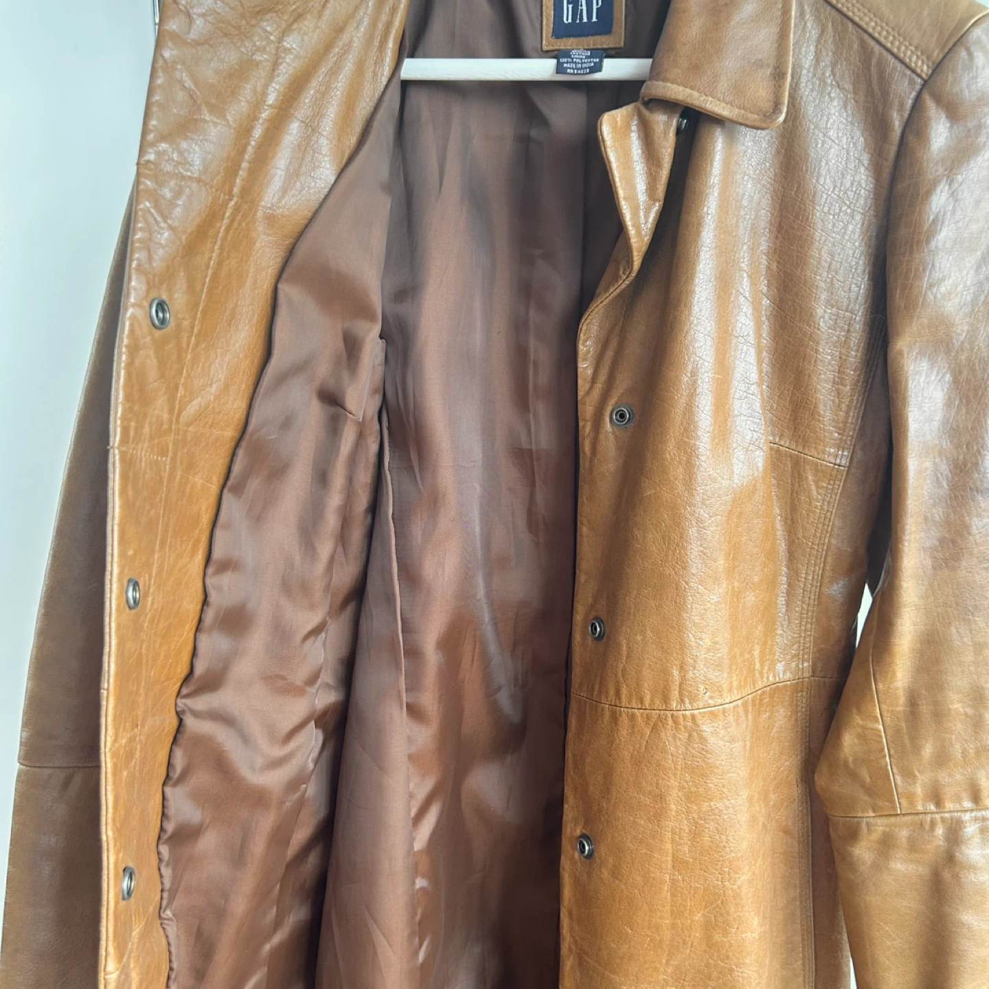 GAP Genuine Leather Coat - Size S - photo 4