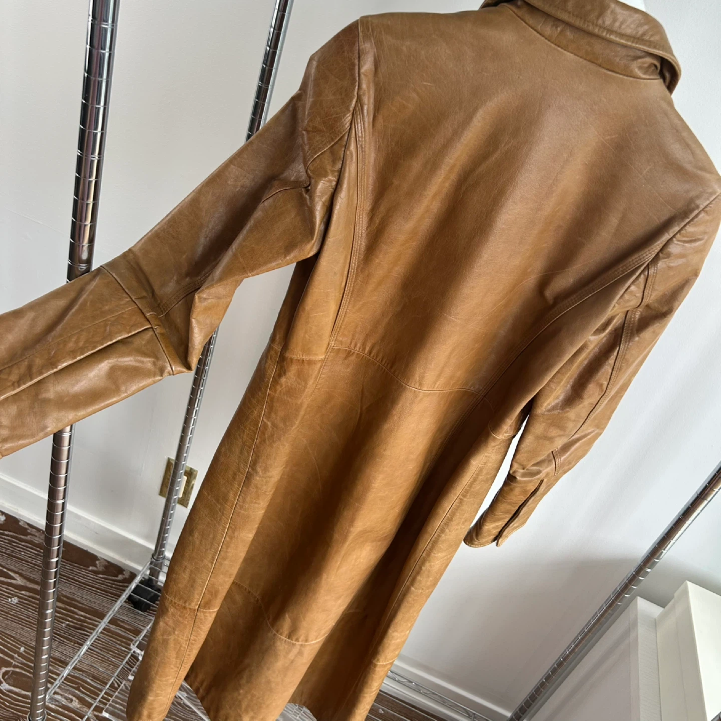 GAP Genuine Leather Coat - Size S - photo 5