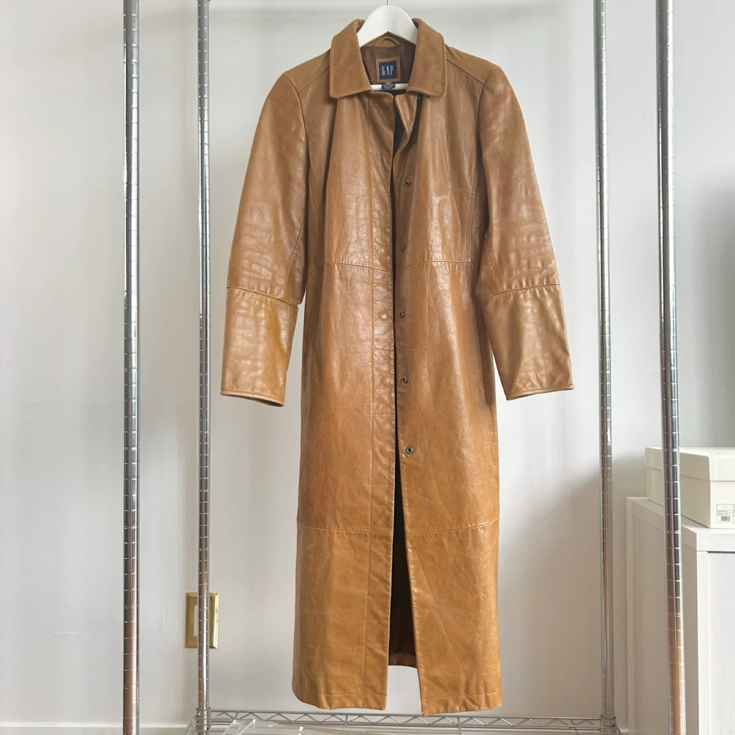 GAP Genuine Leather Coat - Size S thumbnail