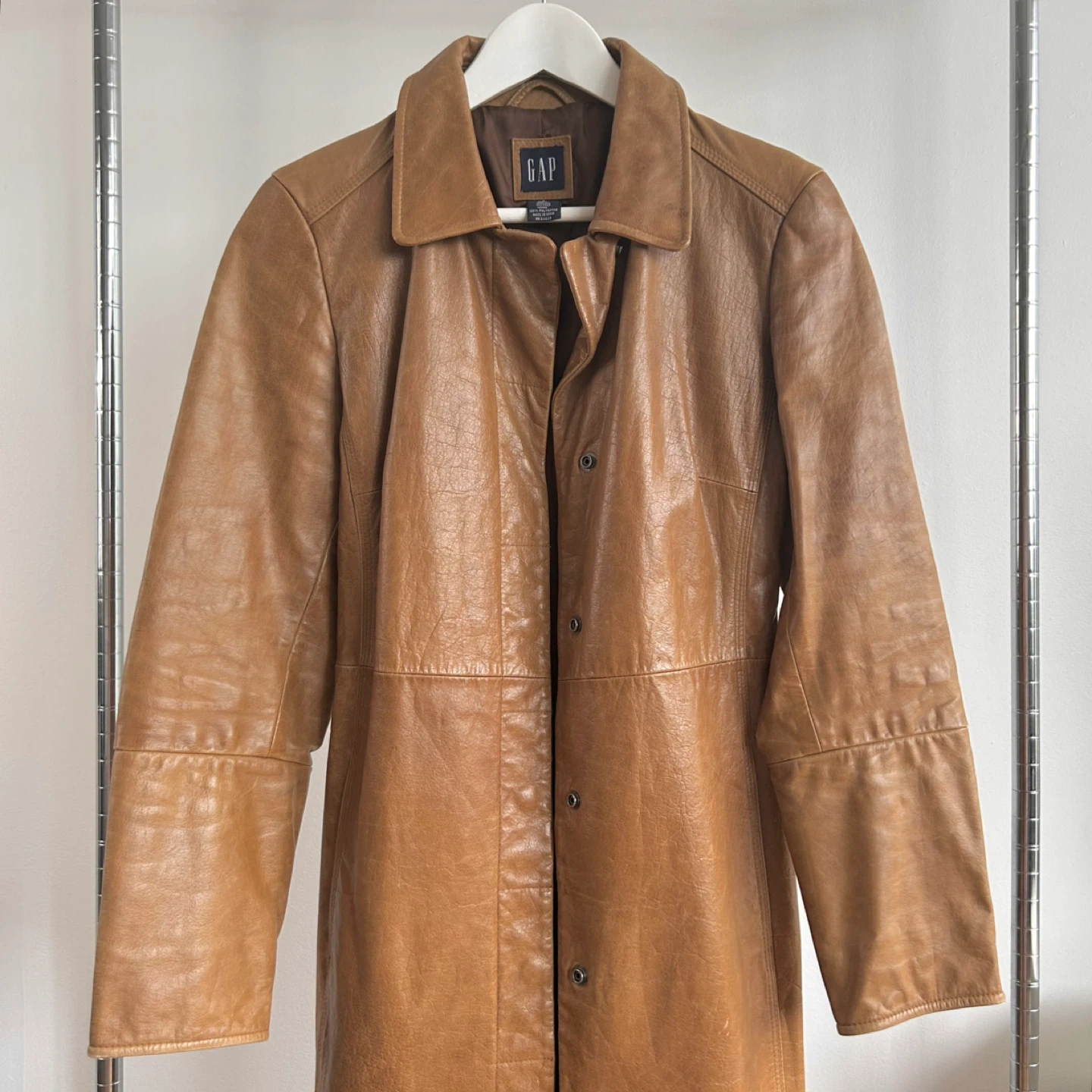 GAP Genuine Leather Coat - Size S - photo 3
