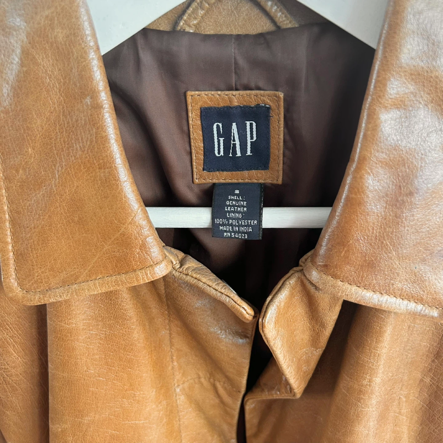 GAP Genuine Leather Coat - Size S - photo 2