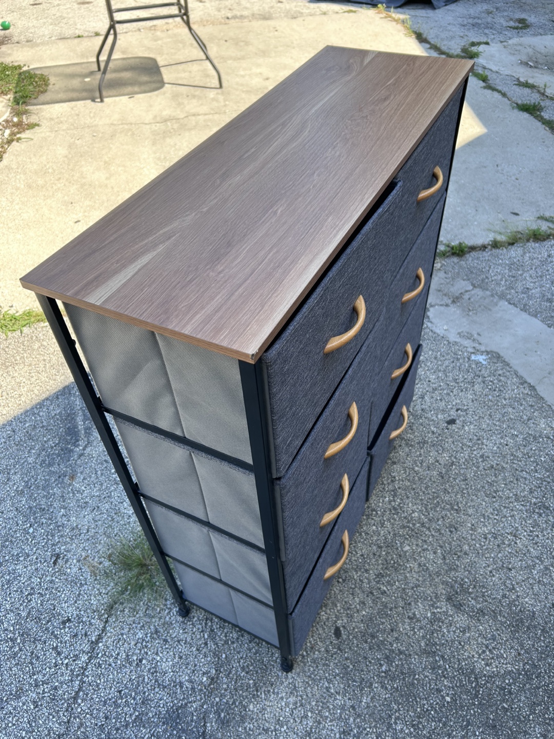 8-Drawer Fabric Storage Dresser - Gray - photo 3