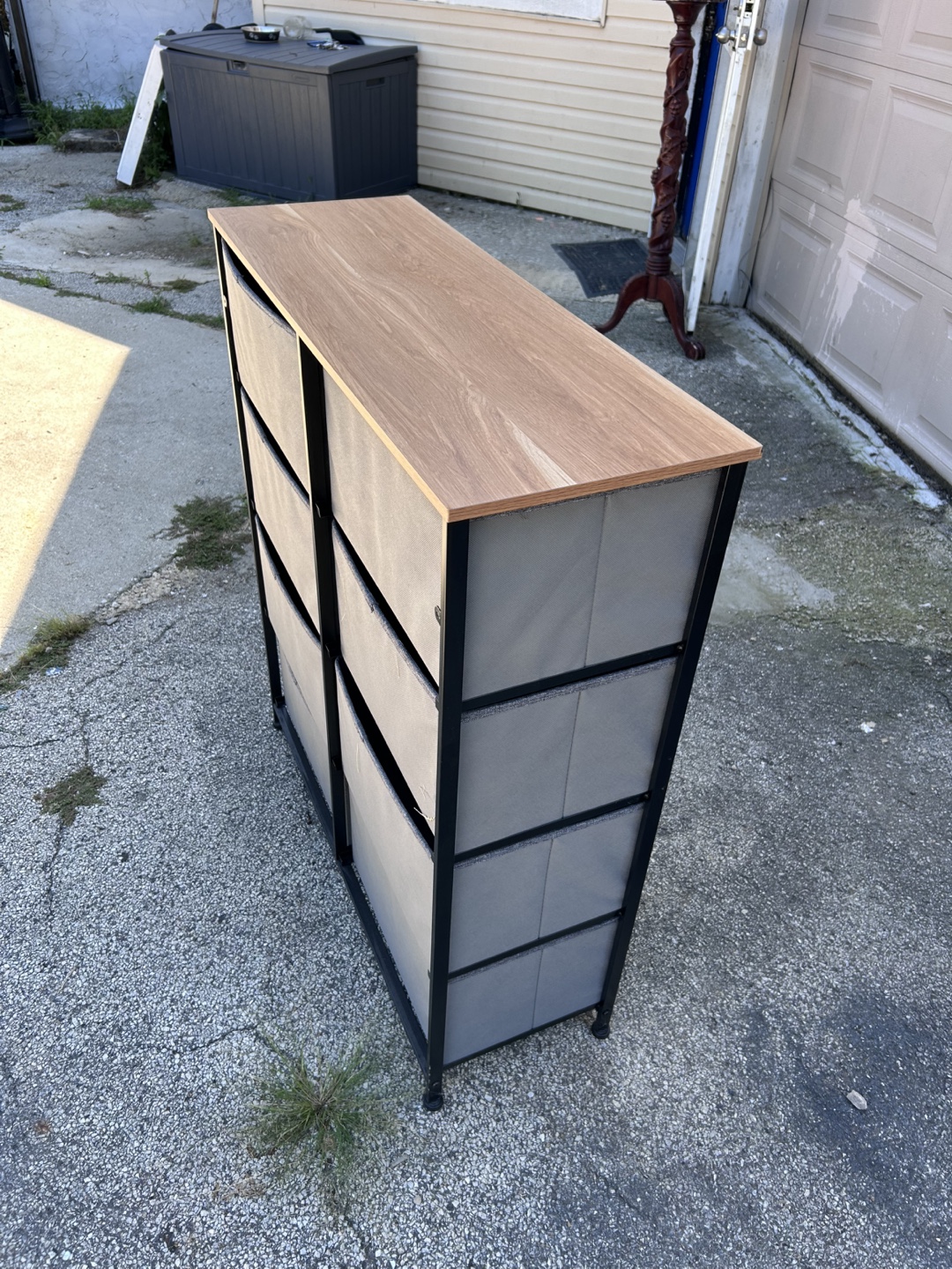8-Drawer Fabric Storage Dresser - Gray - photo 2