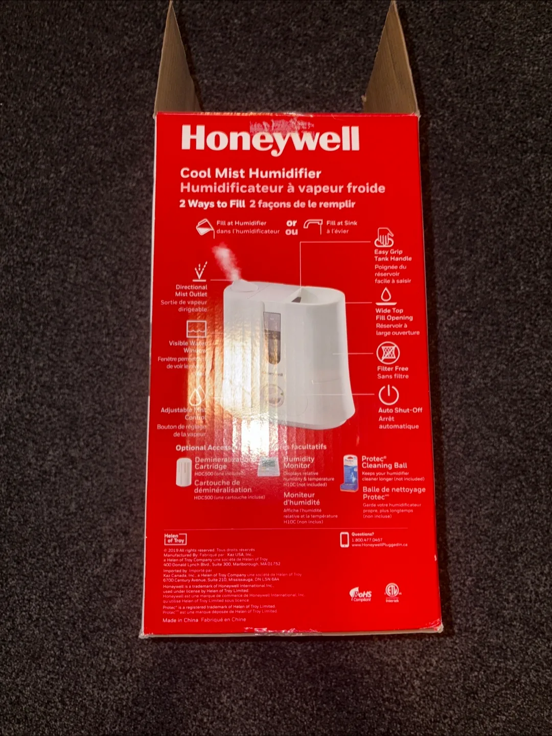 Honeywell Cool Mist Humidifier - Easy to Care image indicator(3)
